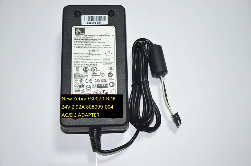 New Zebra FSP070-RDB 808099-004 24V 2.92A AC/DC ADAPTER POWER SUPPLY